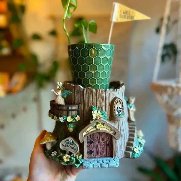 Fairy-Themed Plant Stand / Planter Holder for 4” Pots 🪴 - Picture 1 of 14